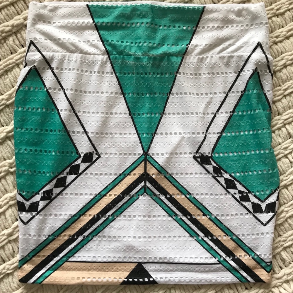 Tribal print miniskirt